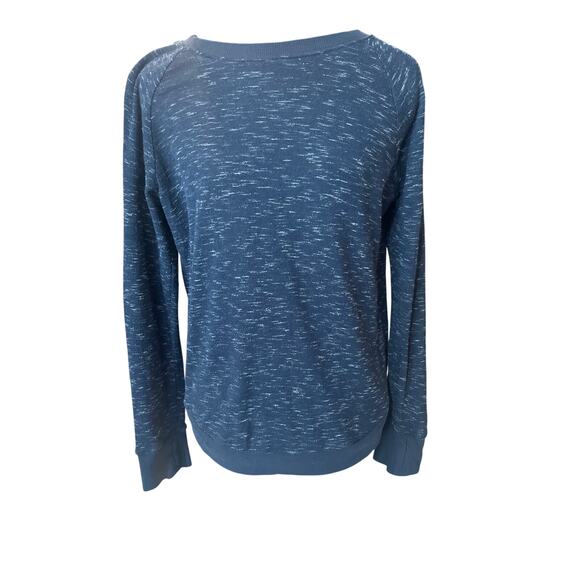 Threads 4 Thought Top Women's Size M Blue/White Fitted Waistband Casual Date - Picture 1 of 13